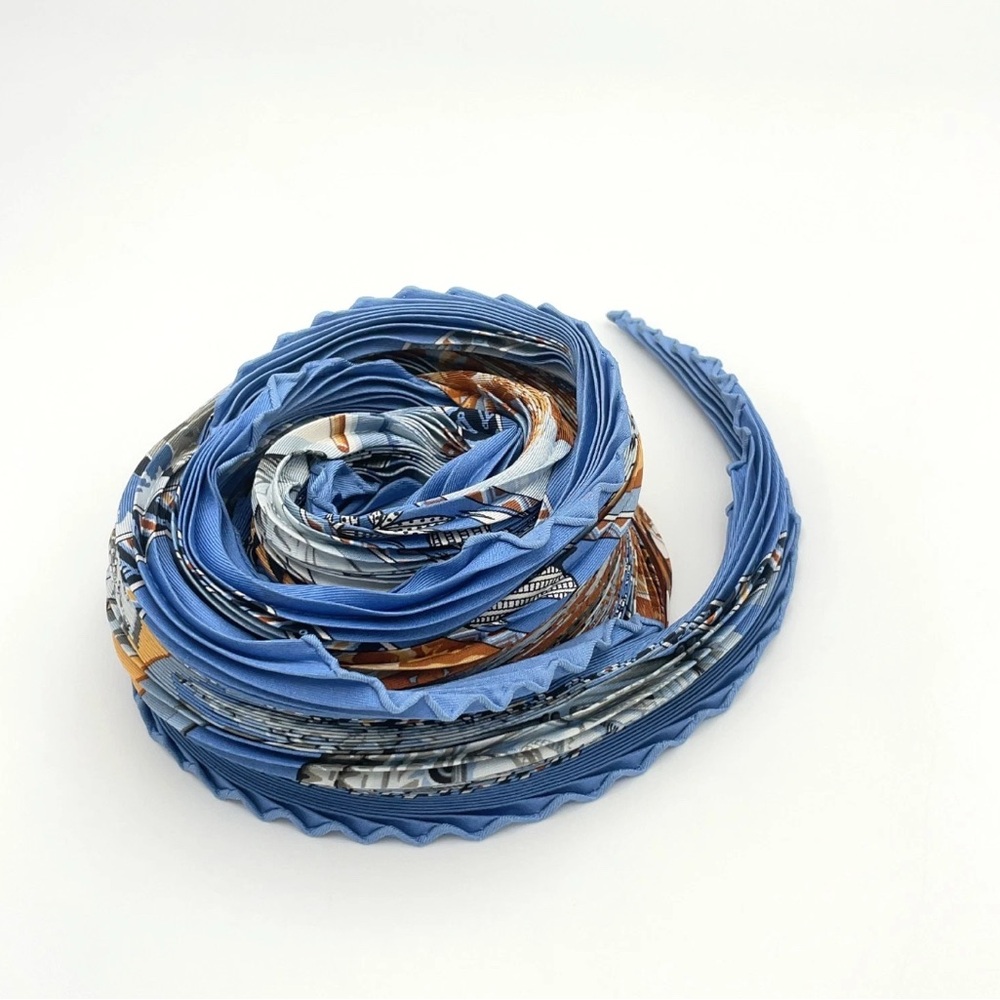 Hermes Au Son du Tam Tam scarf plissé - Picture 3 of 8